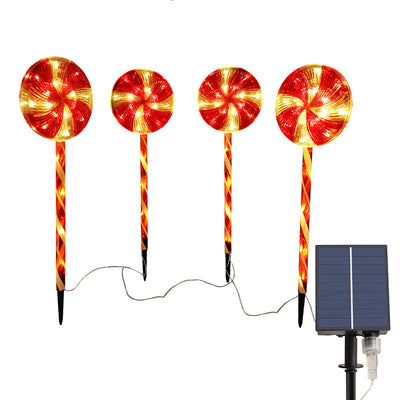 Luz Navideña Solar en Forma de Caramelo - LED Impermeable para Exterior - Image 5
