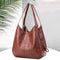 Bolso de Cuero Vintage Textura Mármol Gran Capacidad para Mujer