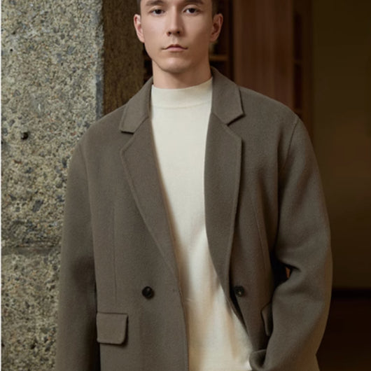 Abrigo de Lana Reversible para Hombre - Elegancia Ejecutiva - Image 2