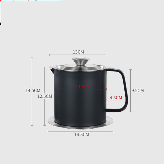 Recipiente Filtrador de Aceite Acero Inoxidable Gran Capacidad con Tapa - Image 12