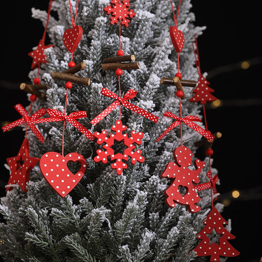 Adorno Navideño de Madera con Lunares Creativos - Image 9