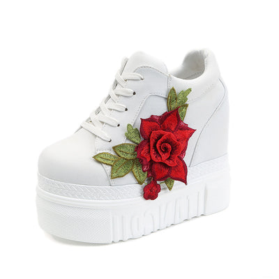 Zapatos de Lona con Tacón Alto y Bordados para Mujer - Image 6