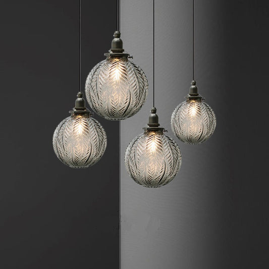 Lámpara Colgante Vintage de Vidrio LED para Café, Sala y Comedor