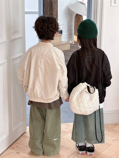 Chaqueta Infantil con Bordado de Letras - Abrigo de Moda para Niños - Image 22