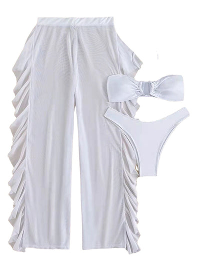 Bikini Entallado de Color Liso para Mujer - Image 14