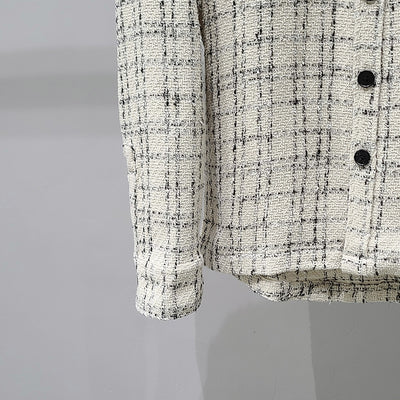 Chaqueta Camisa Tweed Cuadros para Hombre - Manga Larga - Image 5