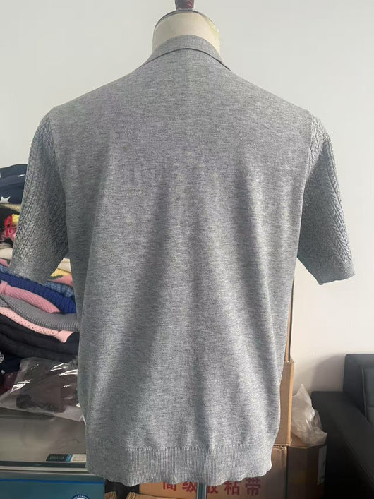 Camisa Tejida Casual para Hombre - Manga Corta Perfecta para Verano - Image 8