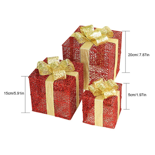 Juego de 3 Cajas de Regalo Hierro Forjado Navideño - Image 19