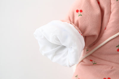 Abrigo de Algodón Niña con Forro Polar Estampado Frutas y Bolsa Incluida - Image 20