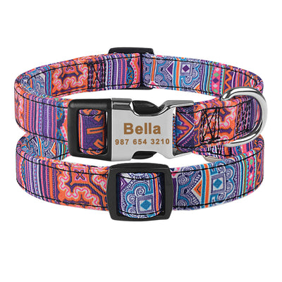Collar Ajustable para Perro con Placa de Identificación Grabada Personalizada - Image 3