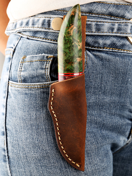 Juego de Cuchillos de Acero para Exterior con Mango de Madera de Frutal - Image 6