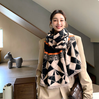 Pashmina Geométrica de Imitación Cashmere para Mujer - Image 15