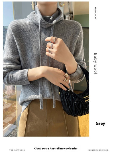 Suéter de Cuello Alto en Cashmira para Otoño e Invierno - Pullover Holgado y Grueso para Mujer - Image 15