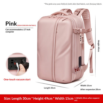 Mochila de Viaje Comprimida de Gran Capacidad para Hombre - Image 9