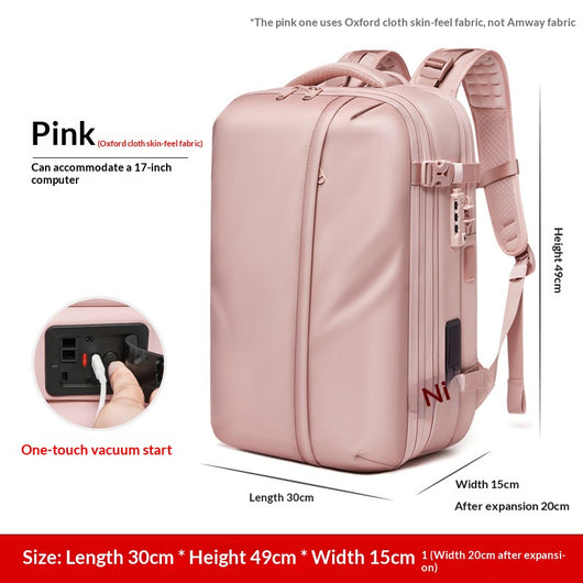 Mochila de Viaje Comprimida de Gran Capacidad para Hombre - Image 9