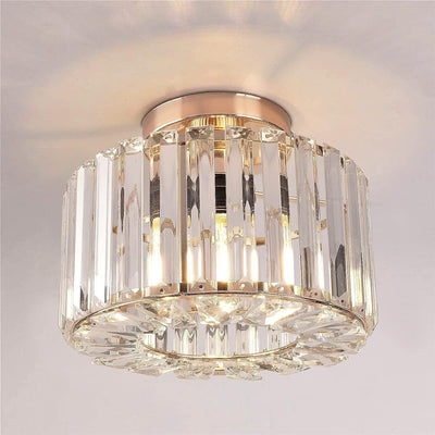 Lámpara de Techo Cristal Blanco para Dormitorio