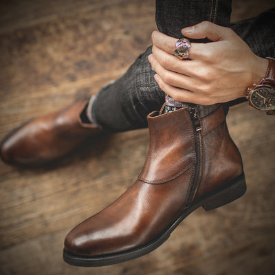 Botas Martin de Cuero Genuino para Hombre - Corte Medio - Image 2