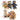 Cute Pet Dog Cat Plush Squeak Sound Dog Toys Bear Shape Pet Dogs Bite Resistant Molar Chew Toys Pets Interactive Training Toys Pet Products