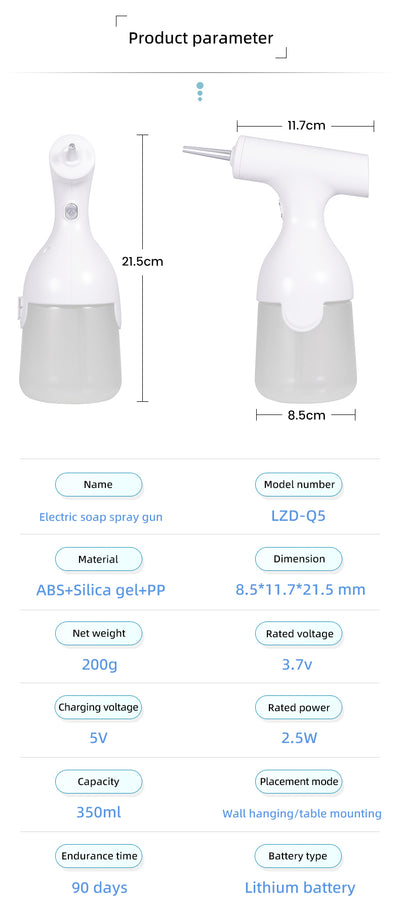 Dispensador Automático de Espuma para Jabón y Champú - Image 8