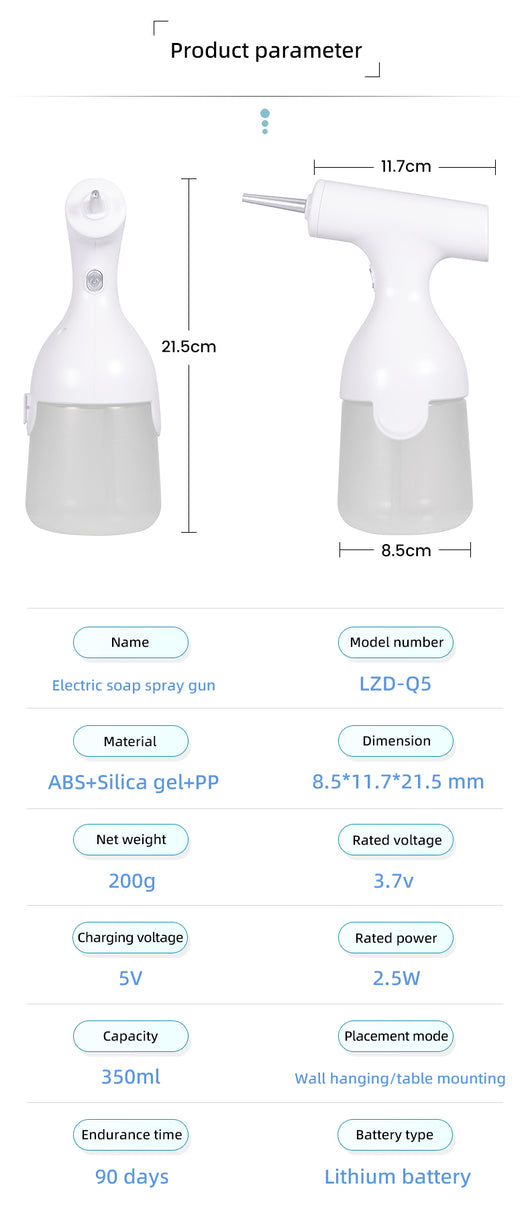 Dispensador Automático de Espuma para Jabón y Champú - Image 8