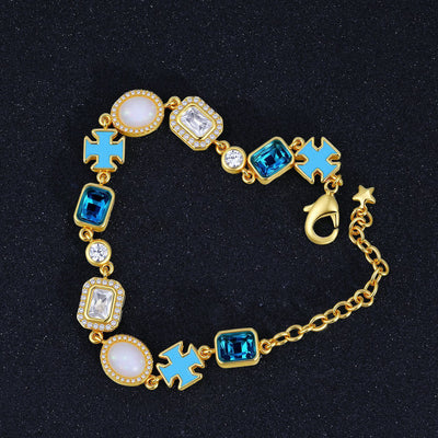 Collar Crucifijo para Hombre con Diseño de Gota Mixta y Efecto Aceite - Image 22