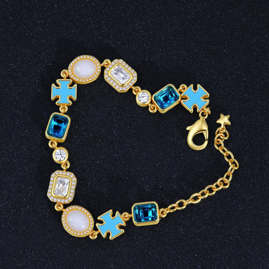 Collar Crucifijo para Hombre con Diseño de Gota Mixta y Efecto Aceite - Image 22