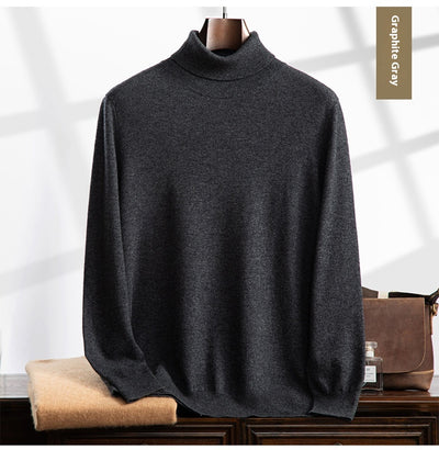 Camisa Casual de Cachemira con Cuello Alto para Otoño Invierno - Image 24