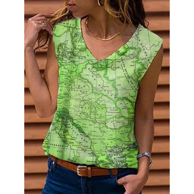 Camiseta Mujer Estampado Mapa Viajera - Image 3