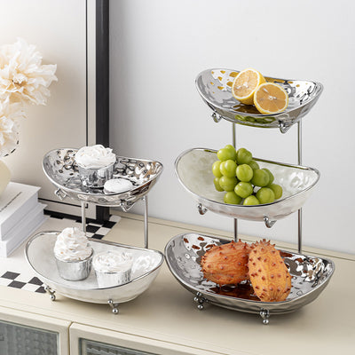Juego de Platos Multicapa de Lujo Asequible para Frutas y Snacks - Image 3