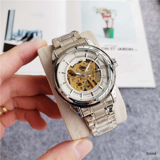 Reloj Mecánico Hueco de Acero Inoxidable para Hombre - Image 5