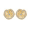 S925 Sterling Plateado Lotus Leaf Pleated Texture Ear Studs E2169 Ear Studs 925 Plateado
