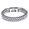 Pulsera de Acero Titanio para Hombre con Escamas de Pez