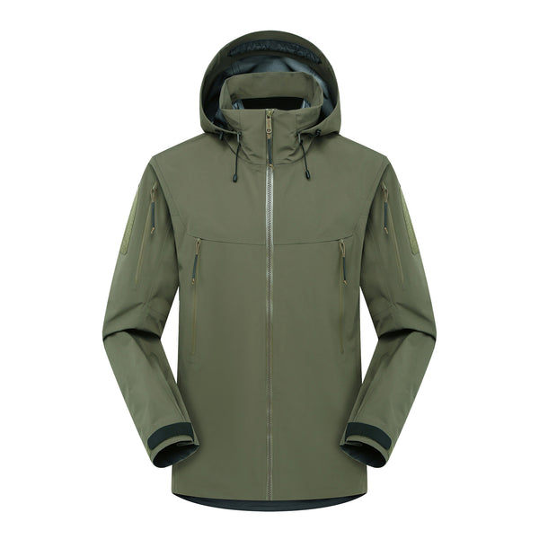 Chaqueta Impermeable y Cortavientos con Capucha para Hombre y Mujer