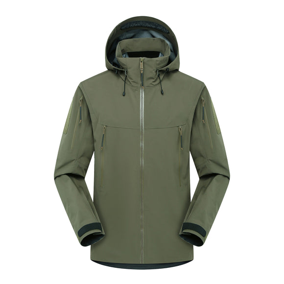 Chaqueta Impermeable y Cortavientos con Capucha para Hombre y Mujer