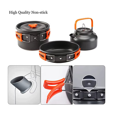 Kit de Cocina Portátil para Camping - Juego Completo de Aluminio - Image 14