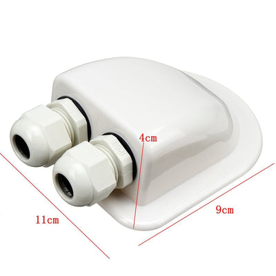 Caja de Conexión Impermeable para Paneles Solares RV - Soporte ABS Doble Orificio - Image 6