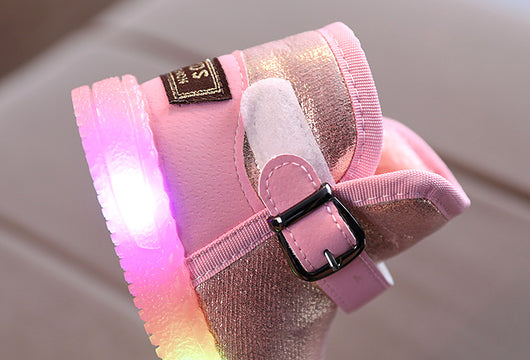 Botas de Nieve para Bebé con Luces LED y Forro de Algodón Suave - Image 10