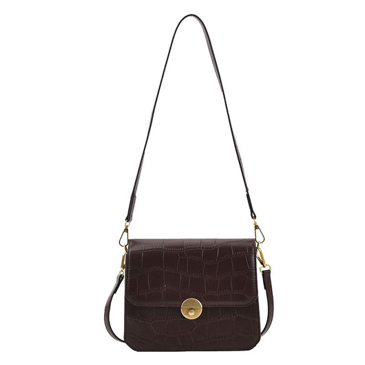 Bolso de Cuero PU con Patrón de Grietas - Diseño Sólido y Personalidad - Image 11