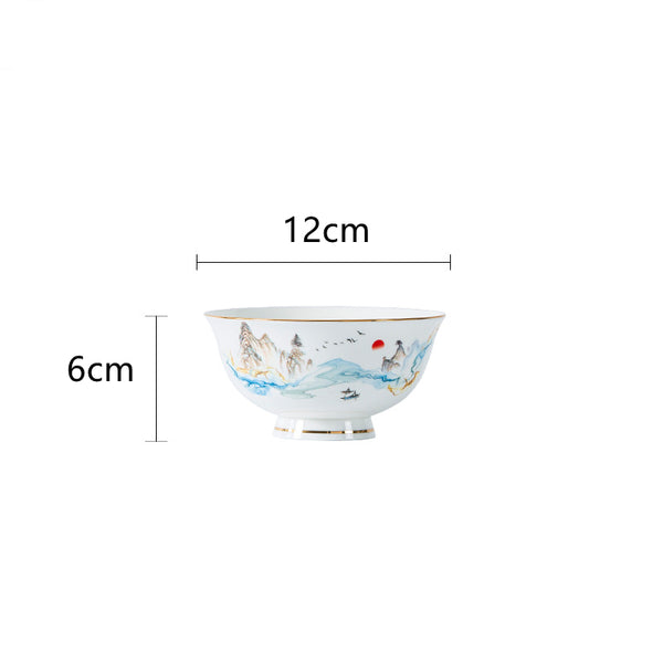 Juego de Vajilla de Porcelana Nórdica Premium para el Hogar - Image 4