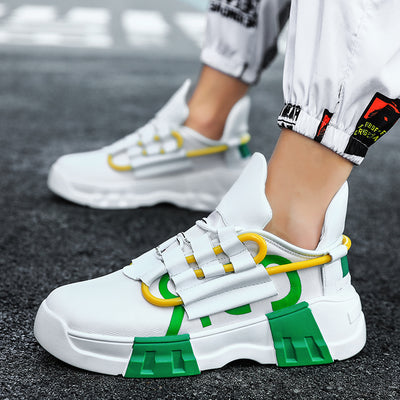 Zapatillas Hip-hop con Panel de Malla - Estilo Urbano Elevado - Image 9