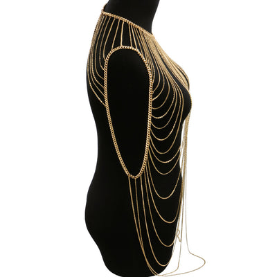 Cadena Corporal Dorada Multicapa - Bikini Body Chain Sexy - Image 6