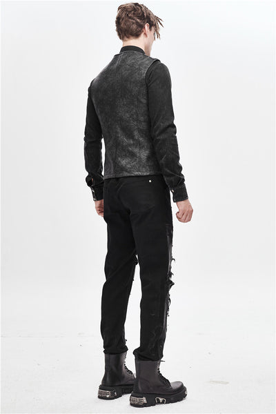 Chaleco Floral Gris Marengo con Ajuste Trasero para Hombre - Image 14