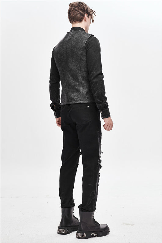 Chaleco Floral Gris Marengo con Ajuste Trasero para Hombre - Image 14