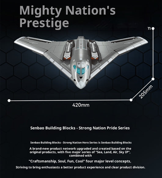 Modelo de Ensamblaje Bombardero Estratégico Serie Militar 202272 - Image 11