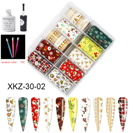 Set de 12 Láminas Decorativas para Uñas - Transferencias Nail Art - Image 84