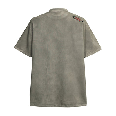 Camiseta Hombre Estampado Vintage Desgastado - Image 16