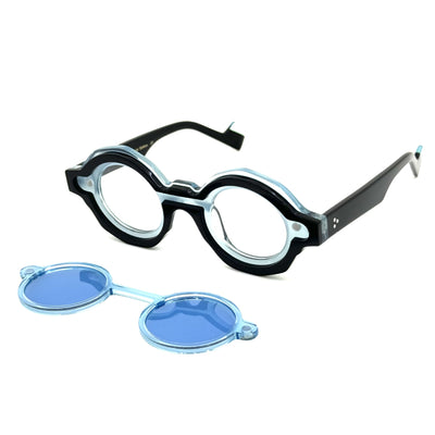 Gafas de Sol Polarizadas Azul Klein con Diseño Irregular - Image 16