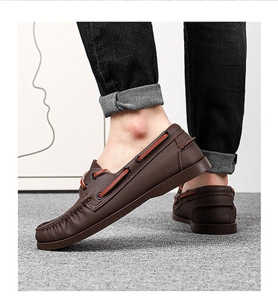 Zapatos Casuales de Cuero para Hombre Talla Grande - Image 16