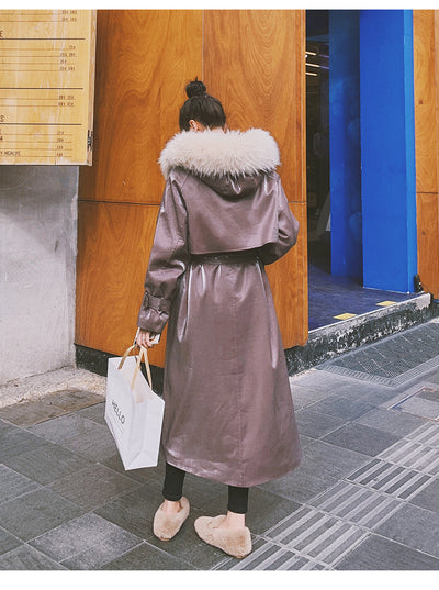 Abrigo Acolchado de Algodón Largo hasta la Rodilla para Mujer - Image 10