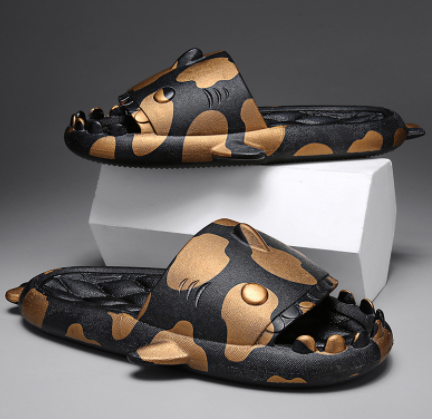 Pantuflas de Pareja Tiburón Adorable - Talla Grande Cómoda - Image 2